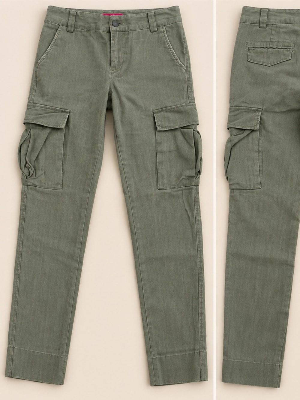 Alice + Olivia Women’s Olive Cargo Pants Size 4